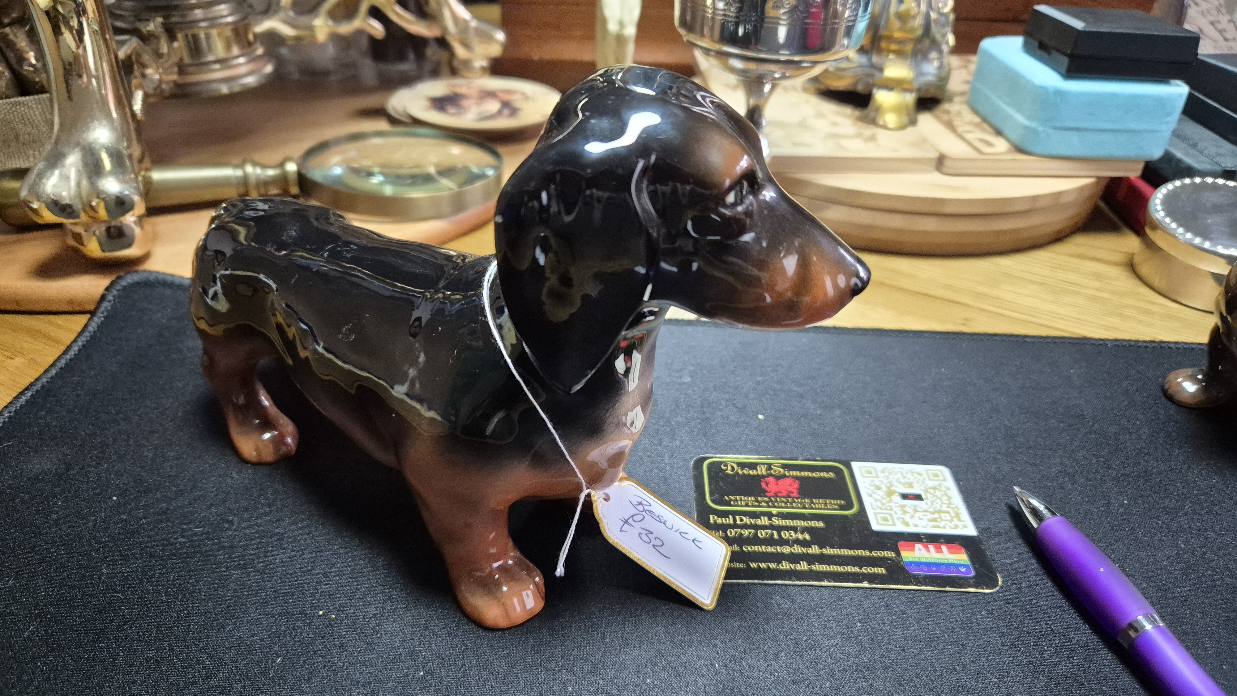 A Beswick sculpture of a dachsund