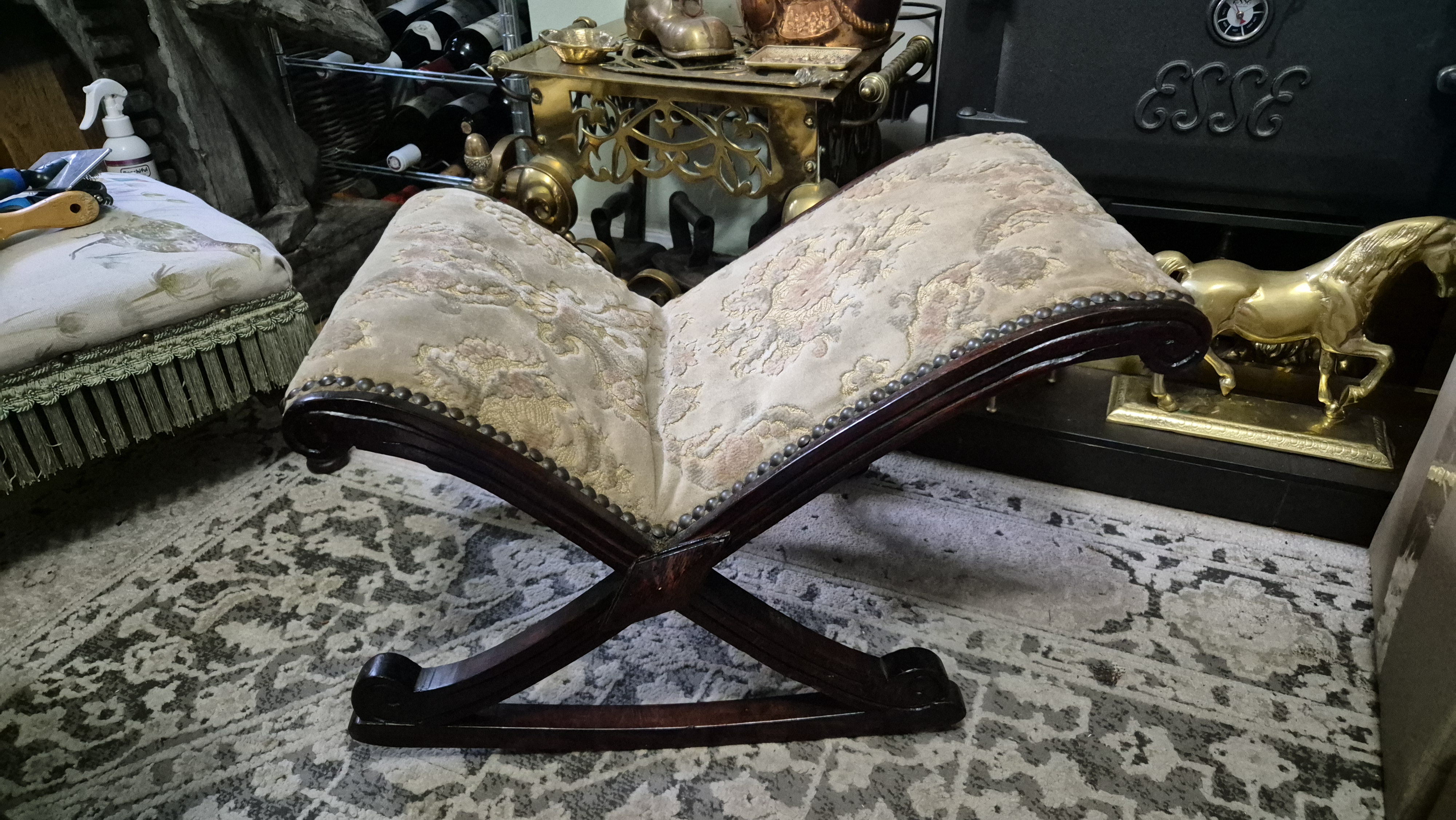 Rocking foot stool (Gout -Stool) early 1800's.