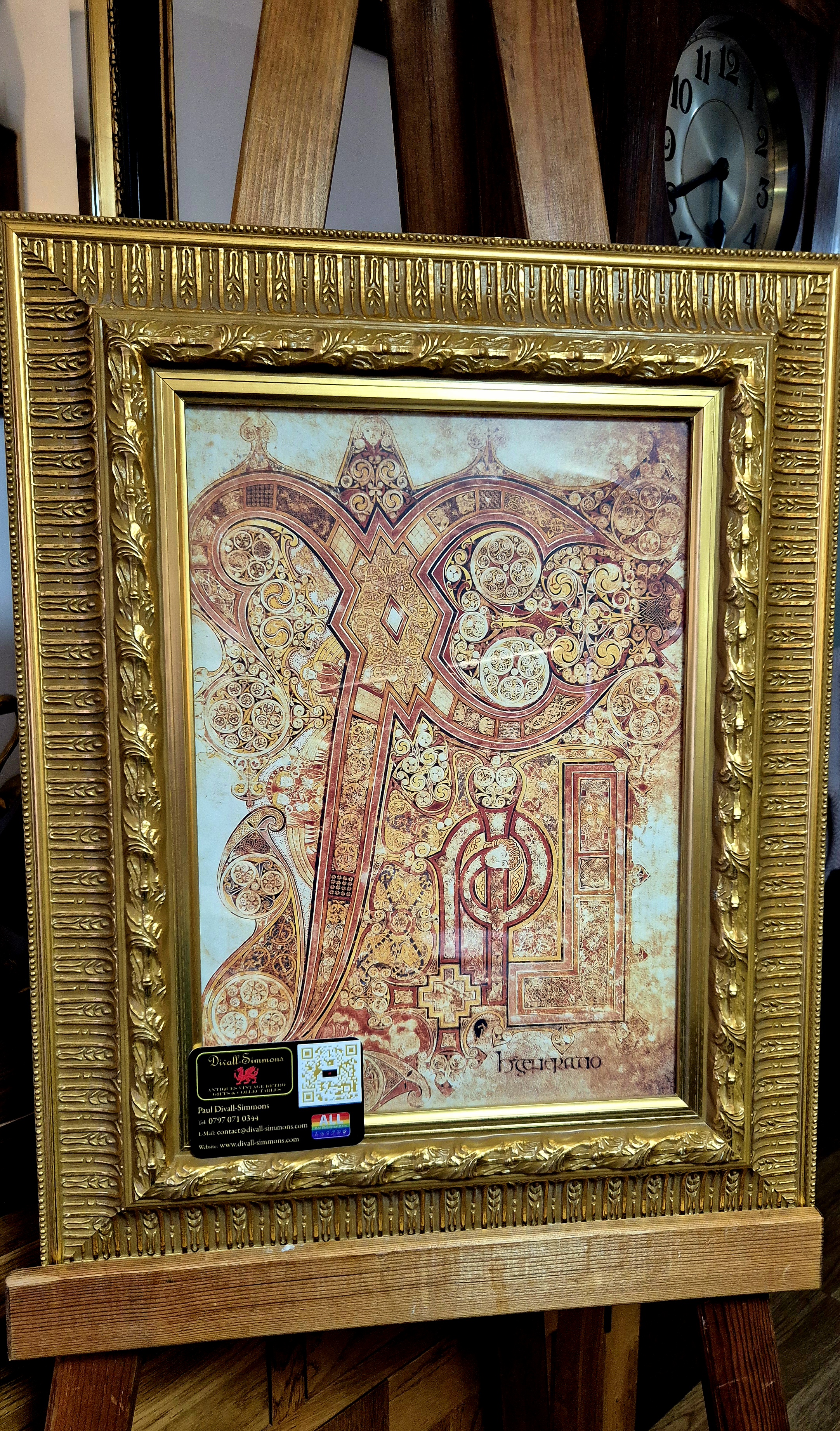 beautifully guilt-framed print of  'Chi Rio' the famous page